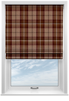 Highland, Mulberry - Roman Blind